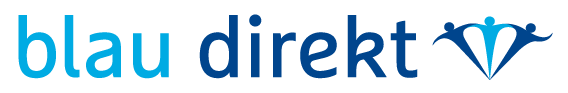 blau direkt Logo quer transparenter Hintergrund